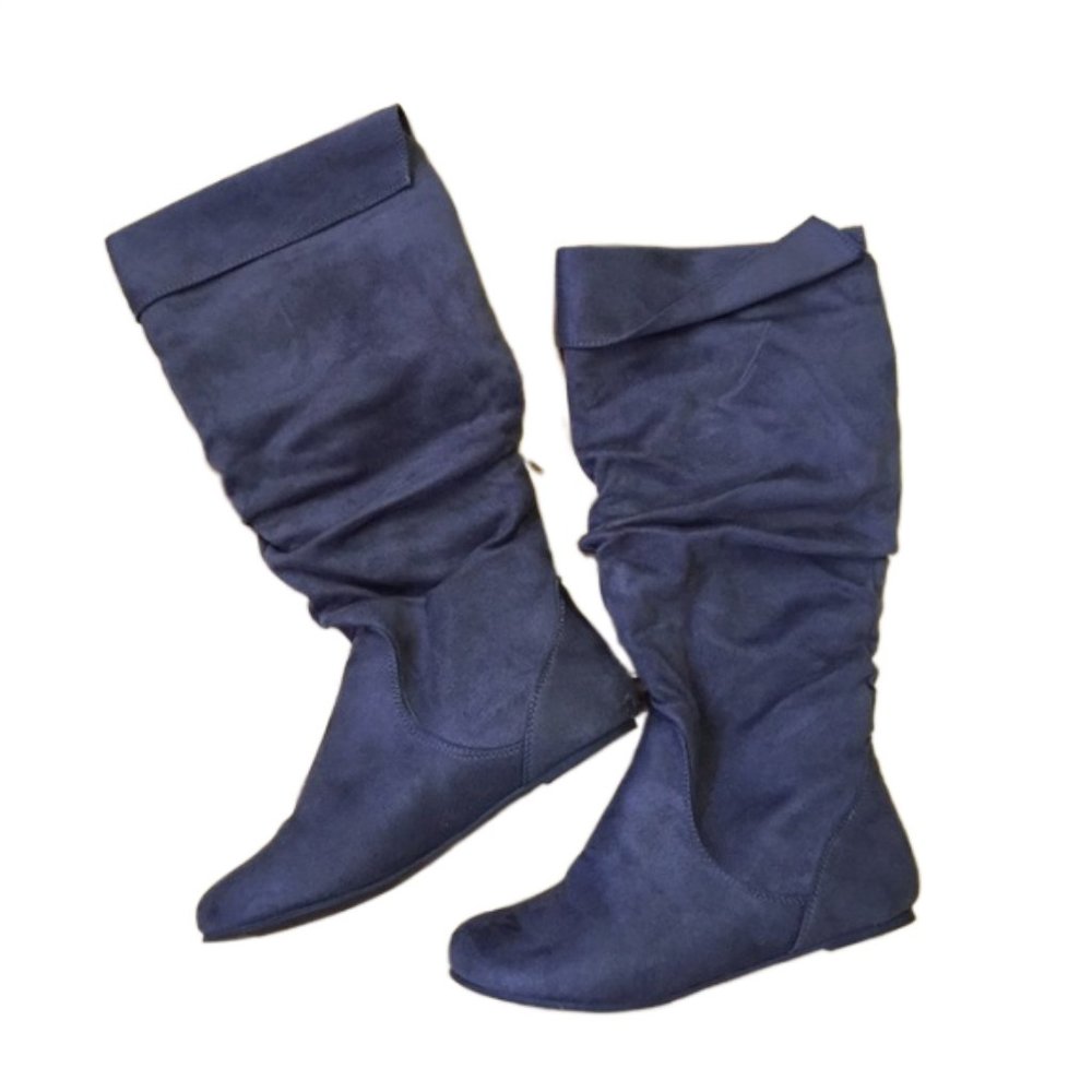 GOJANE Vintage Dark Gray Slouchy Boots, size 5.5
